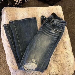 Buckle Black Flare Jean